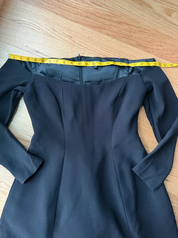 Bardot x REVOLVE Iria Black Off Shoulder Boned Blazer Mini Dress US 8 - Image 9