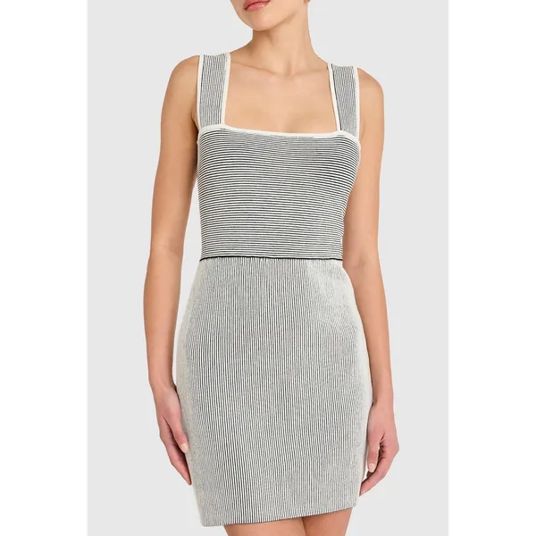 Amanda Uprichard Corenne Mini Dress Black White XS NWT - Image 10