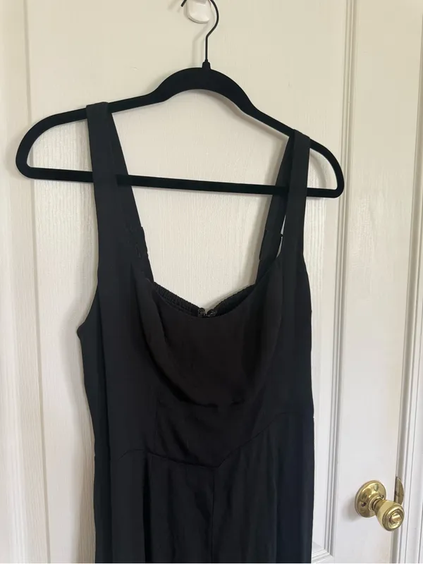 Reformation Wide Leg Black Jumpsuit - Image 4