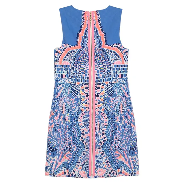 Lilly Pulitzer Mila Shift Dress Tic Tac Tile Resort Preppy Vacation Coastal 0 - Image 2