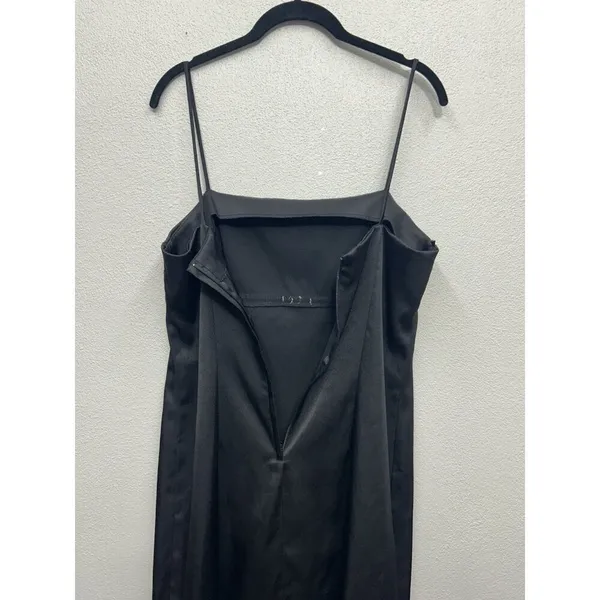Vintage Byer Too Mini Black Dress Size 11 medium 90's Y2K HOCO Bow Satin USA - Image 6