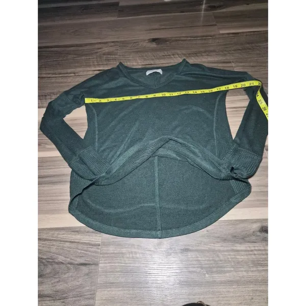 Abercrombie & Fitch Dark Teal V-Neck Long Sleeve Top - Image 5
