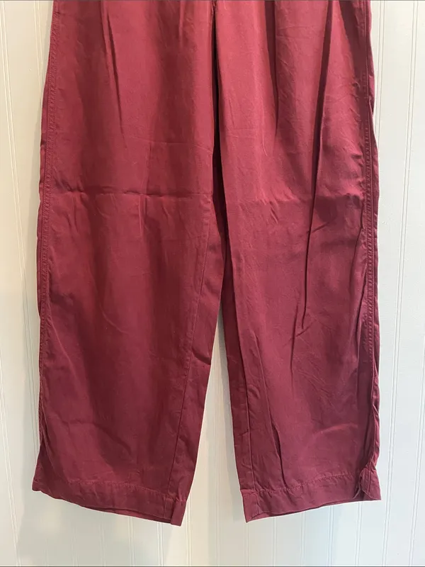 MADEWELL The Neale Straight-Leg Pant in Drapeweave in Cabernet Size 6 - Image 9