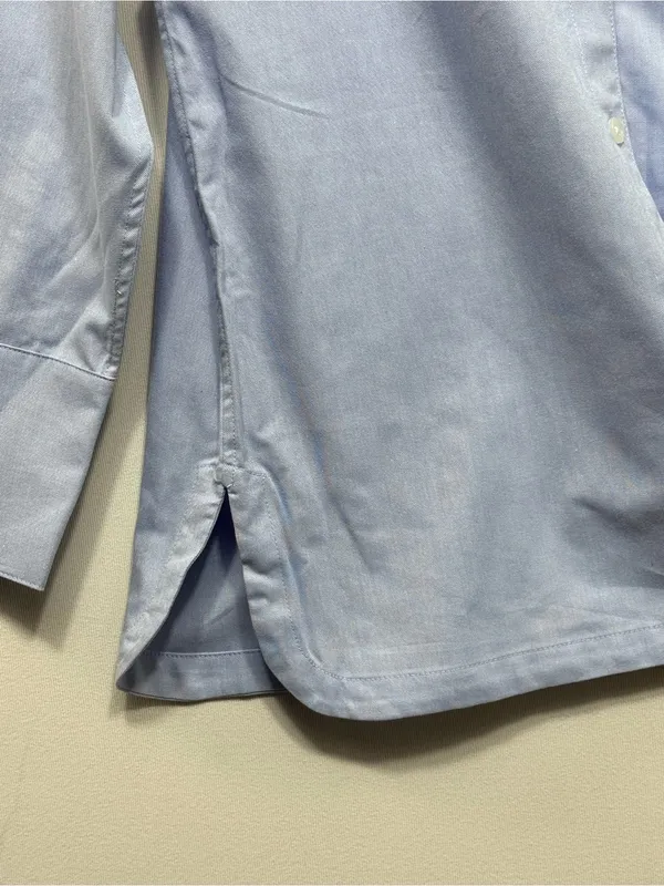 Martha Stewart women’s the relaxed classic fit Light Blue Button-Down Shirt NWT - Image 7