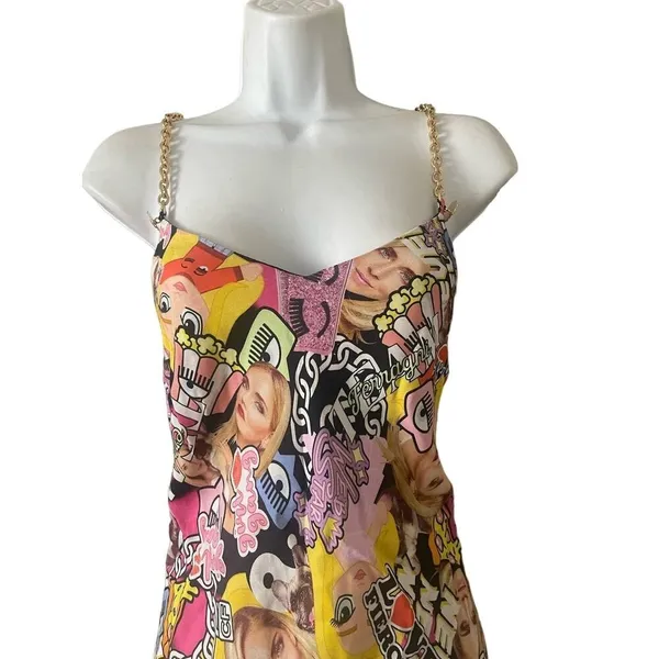 Chia Ferragni collage-print slip dress - Image 8