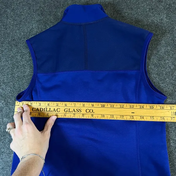 Patagonia Adze Hybrid Vest Womens Small Blue Full Zip Softshell Fleece Lined - Image 6