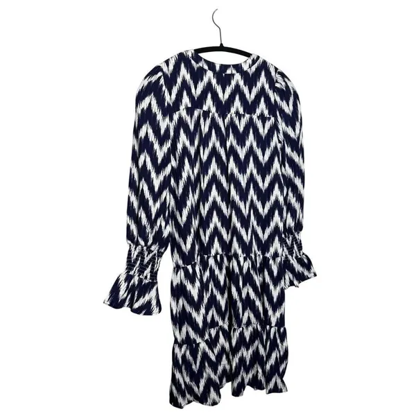 Tuckernuck Pomander Place Navy Ikat Kenzo Dress Sz. S - Image 4