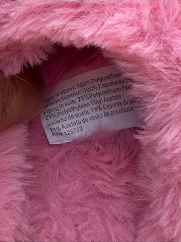 Joysun Women’s Pink Faux Fur Lined Clog Slippers Size 8 Cozy Indoor Outdoor - Image 5