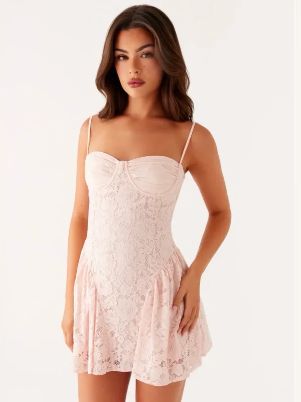 NWT Peppermayo Promenade Mini Dress in Pink, Size 6 - Image 7