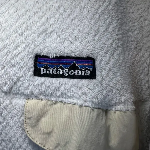 Patagonia Retool Snap T Pullover Sweater Jacket Off White Pocket Womens Sz Small - Image 4