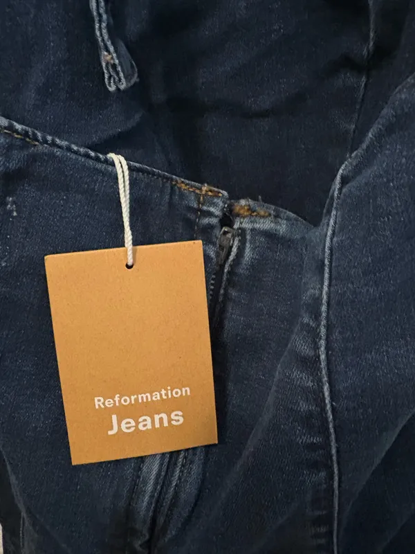 Evita Reformation Dress Denim Midi 4 - Image 5