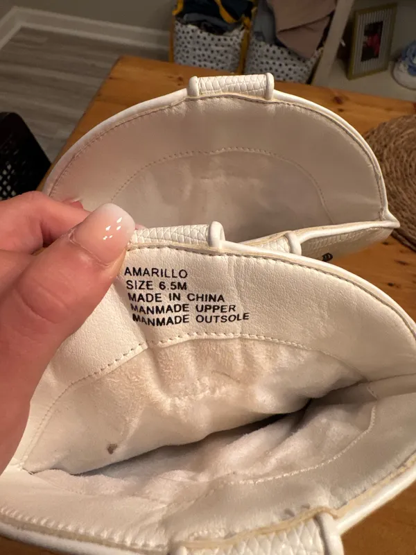 White Cowgirl Boots Size 6.5 - Image 4