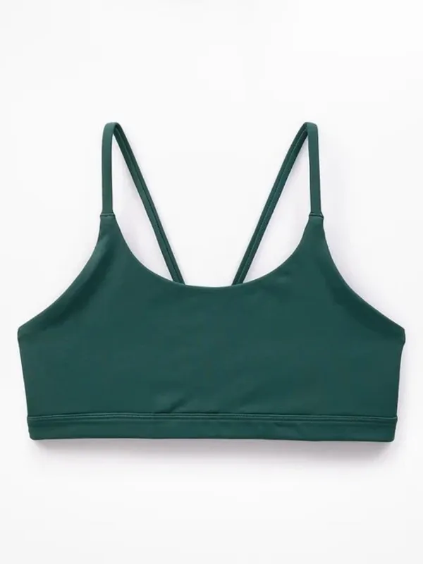 New Athleta M Transcend Scoop Sports Bra Pine Green Medium Cups A-C - Image 3