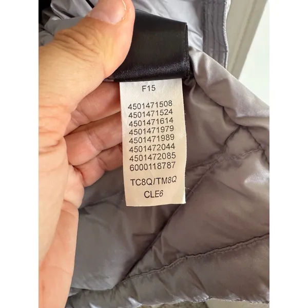 The North Face women's silver gray puffer size medium - Image 11