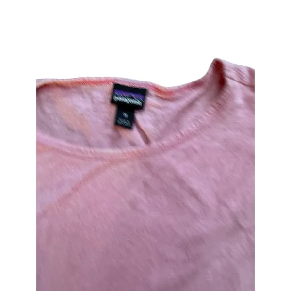 Patagonia Womens Pink‎ Heathered Slub Knit Sleeveless Tank Top Size M Medium - Image 3