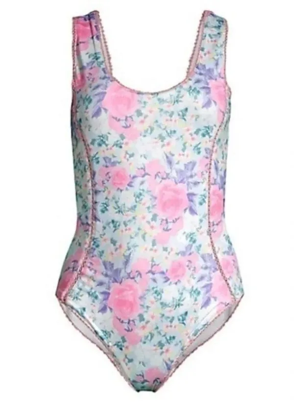 LoveShackFancy Mikkel Floral One-Piece Swimsuit Size XS‎ NWT - Image 13