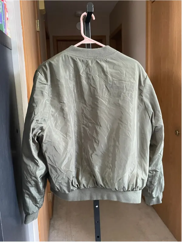 Women's Ambience Olive Green Bomber Jacket 3XL - Image 2