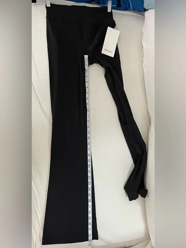 Lululemon NWT Groove Nulu High Rise Flared Pants Regular Leggings Black Size 6 - Image 7
