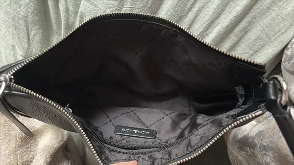 Michael Kors Black Leather Purse - Image 8