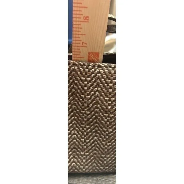 Liz Claiborne Woven‎ Small Crossbody Bag Brown Tan Olefin Cotton Blend Purse - Image 11