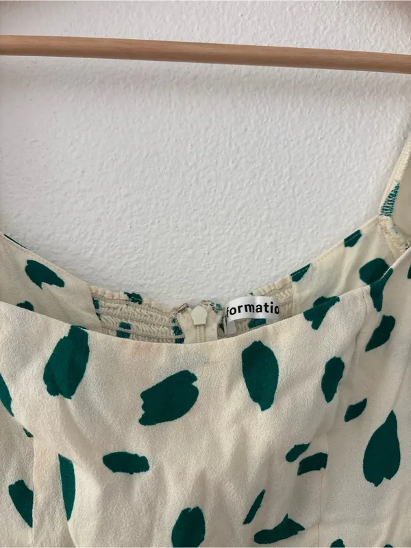 Reformation green spotted midi dress - Image 6