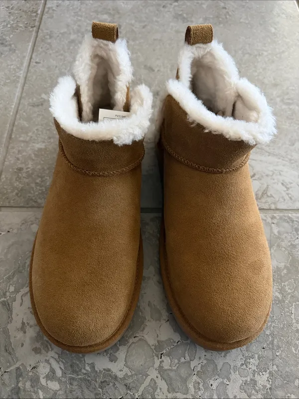 Koolaburra by UGG Koola Ultra Mini Platform Chestnut Bootie, Size 8, NWT - Image 5