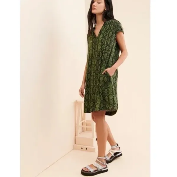 By Anthropologie Rachel Tunic Dress‎ Size Small - Image 3