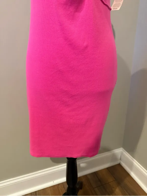aerie Hot Pink Twist Front Cutout Mini Dress - Image 5