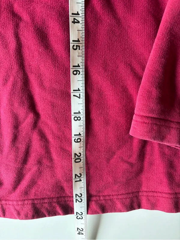 Cutter & Buck 1-4 Zip Sweatshirt Women Medium Red Maroon WSU Cougars Vintage - Image 4