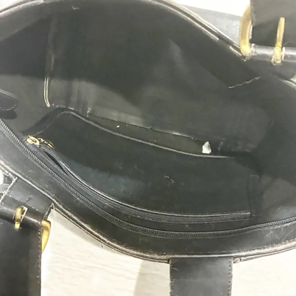 Vintage Coach Soho Black Waverly 4133 Small Tote Handbag Gold Hardware - Image 4