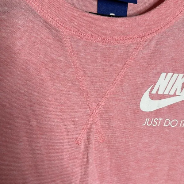 Nike Pink Just Do It Short Sleeve Tee Women’s Athletic Top Size Medium - Image 5
