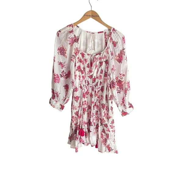 Free People Camella Mini Dress Ivory - Image 3