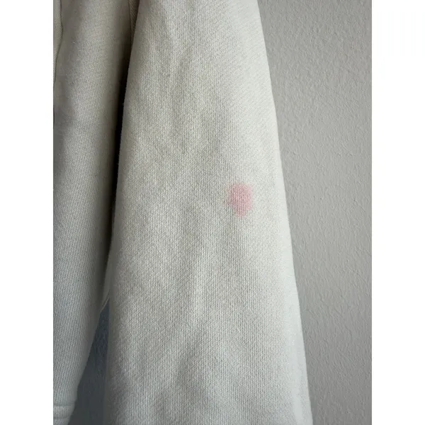 Lululemon Womens Scuba Full-Zip Cropped Hoodie Cream White Size 10 Thumbhole - Image 4