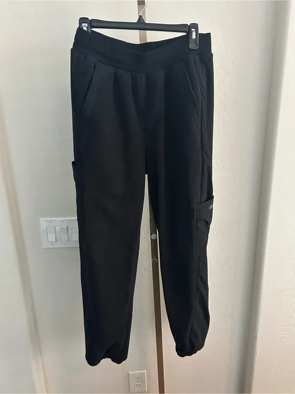 Alo Yoga Polar Fleece Wintry Mix Jogger Pants Women’s Medium $158 - Image 2