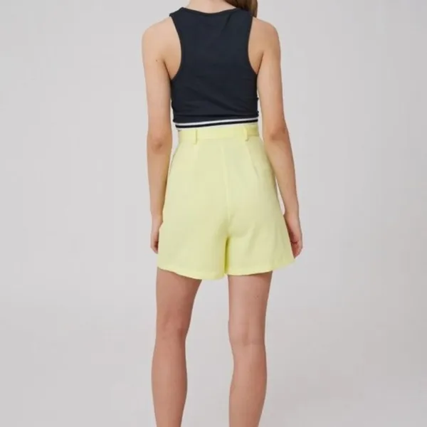 The Fifth Label Brighten High Waist Cargo Short in Lemon Yellow Size Small NWT - Image 3