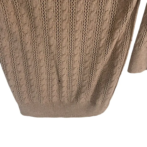 American Eagle Outfitters VTG Y2k Large Brown Sweater Coquette School Academia - Image 5