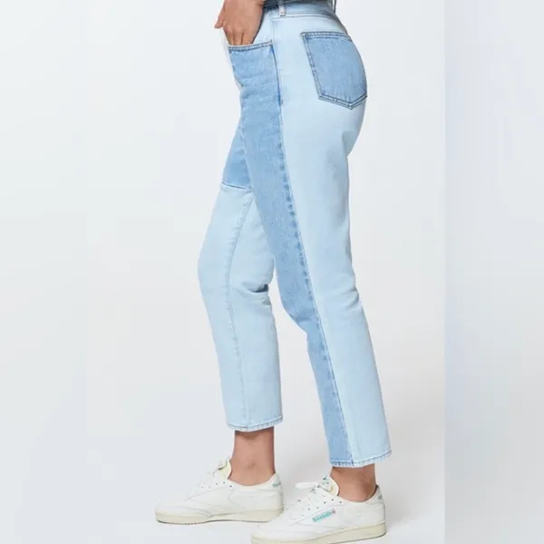 Pacsun Colorblock High Rise Mom Jeans - Image 4