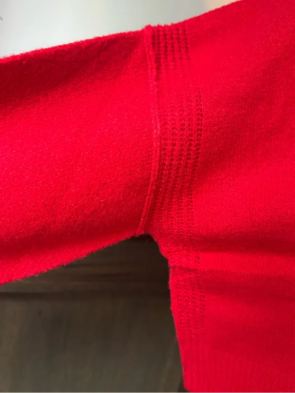 wild fable Bright Red Cropped Crewneck Sweater - Image 5