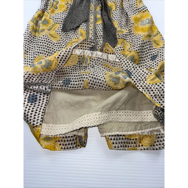 Edme‎ & Esyllte Anthropologie Blooming Goldenrod Dress Size 0 Sleeveless - Image 6