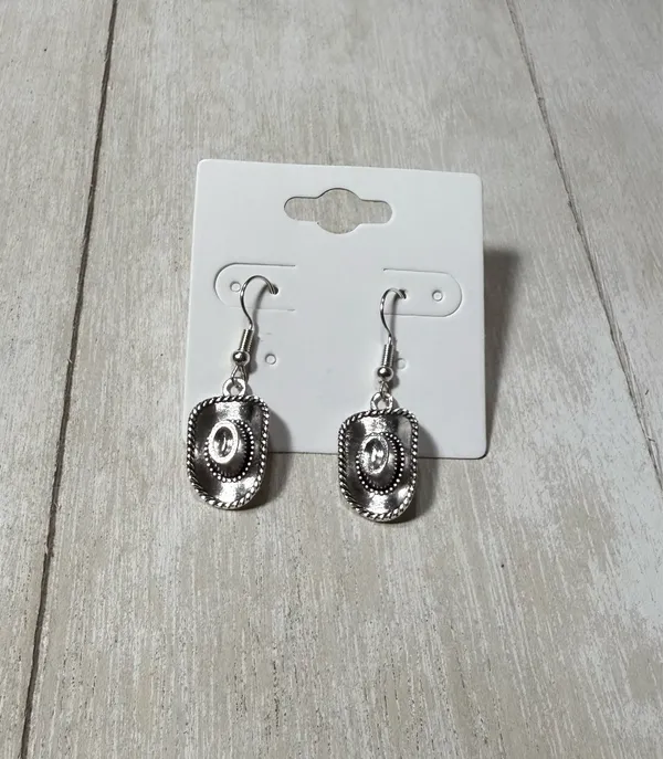 Cowboy Hat Earrings Handmade  - Image 2