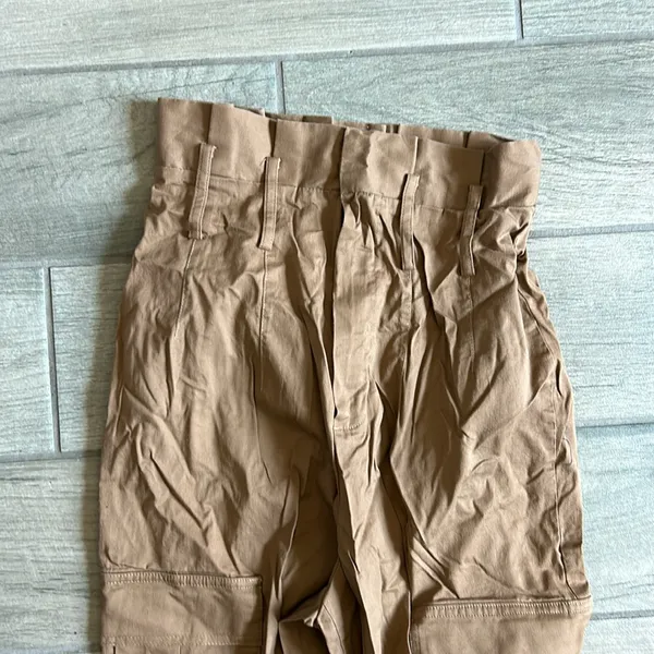 Collusion paper bag waist pants Brown Size 6 - Image 3