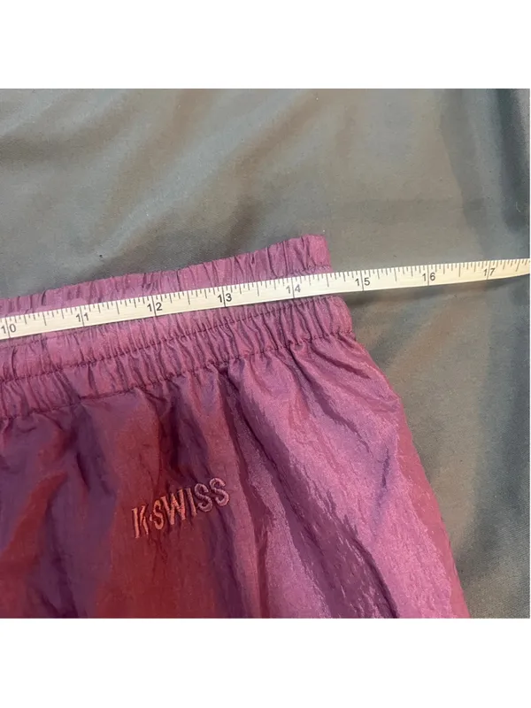 K*Swiss Women's Y2K Track Pants Zip Bottoms Drawstring Waist Size M (b9) - Image 9