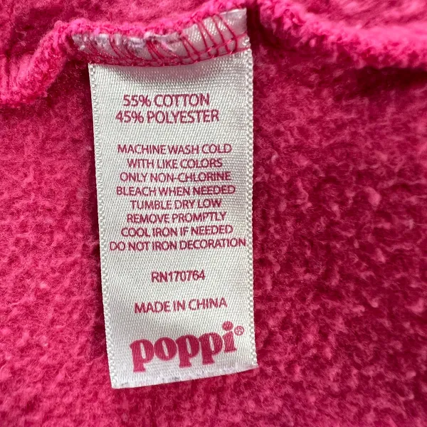 Poppi x Target Iconic Flavors Forever Pink Crewneck Sweatshirt‎ Back Graphic XXL - Image 6