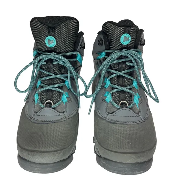Merrell Thermo ADV 6 ICE Boots Womens Size‎ 6 Gray Teal Hiking Outdoor - Image 4