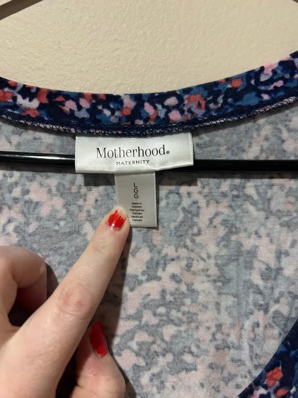 Motherhood Maternity Floral Bodycon Dress - Image 3