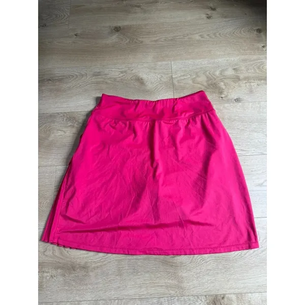 EUC Mofiz Pleated Tennis Skirt Skort bright pink Pickleball Golf Athletic sz L - Image 2