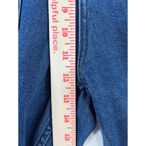 Rails Blue Moon Denim Jumpsuit Wide Leg V-Neck Button Front Blue XXL - Image 14