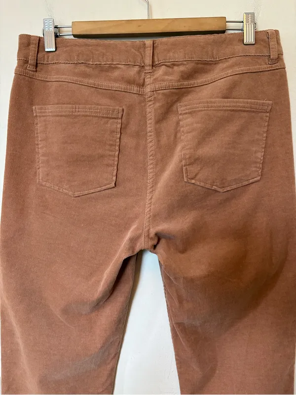 Marks & Spencer Collection Corduroy Straight Leg Pants Golden Tan US 8 - Image 10