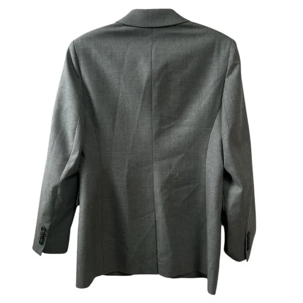 Banana Republic Standard Wool Flannel Blazer in Gray Flannel Size 6 Workwear - Image 6