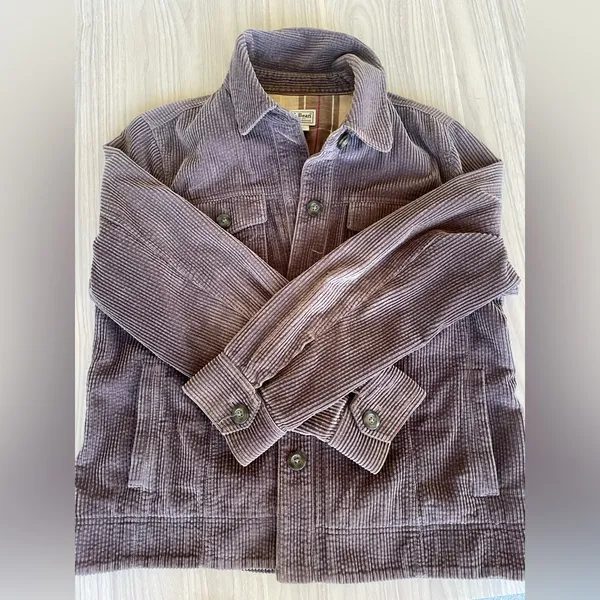 L.L. Bean Brown Corduroy Utility Jacket - Image 8